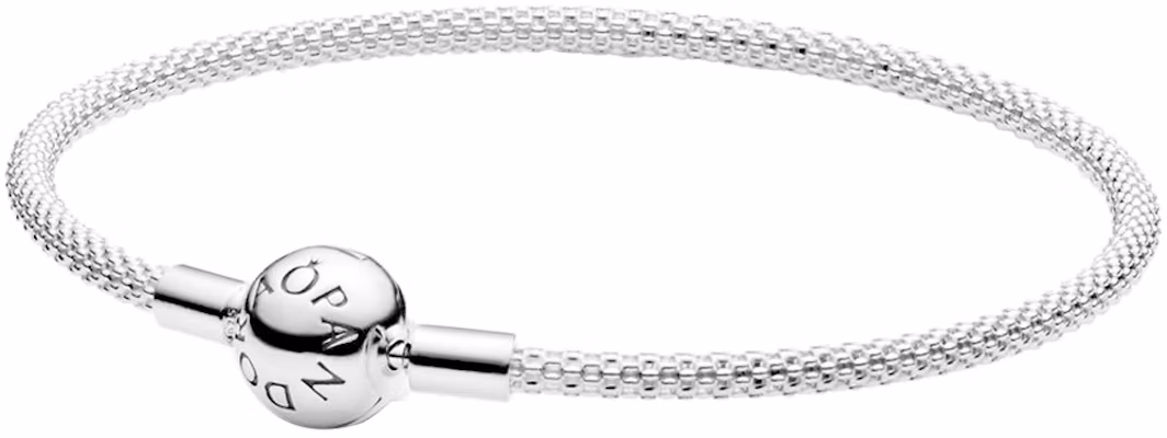 (W) パンドラ モーメント メッシュ 925 シルバー ブレスレット 女性用 - シルバー 596543 Buy (W) パンドラ モーメント メッシュ 925 シルバー ブレスレット 女性用 - シルバー 596543