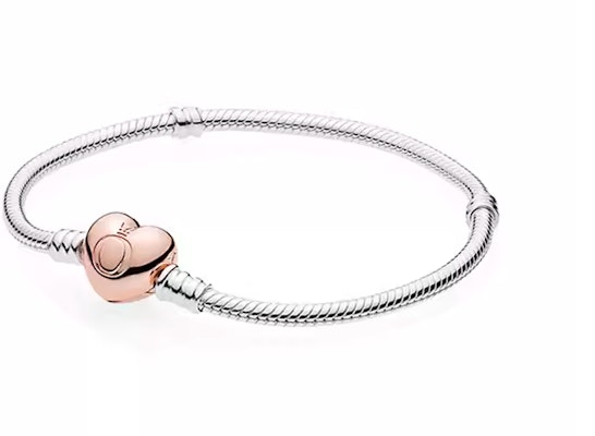(W) Gelang Pandora Moments Rose Heart 925 Perak Wanita - Perak/Emas. 580719 Buy (W) Gelang Pandora Moments Rose Heart 925 Perak Wanita - Perak/Emas. 580719