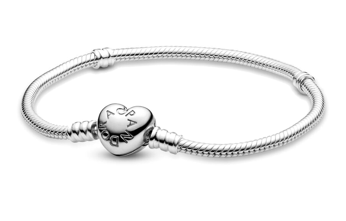 Purchase (W) Set Gelang Pandora Moments Perak dengan Pesona Kunci Hati untuk Wanita. ZT2614