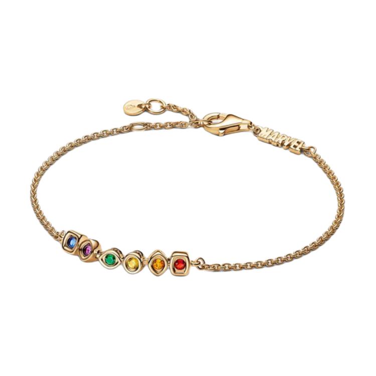 (Women) Pandora Multi-Color Design 14K Gold-Plated Bracelet for Women - Gold. 562960C01