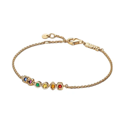 (Women) Pandora Multi-Color Design 14K Gold-Plated Bracelet for Women - Gold. 562960C01