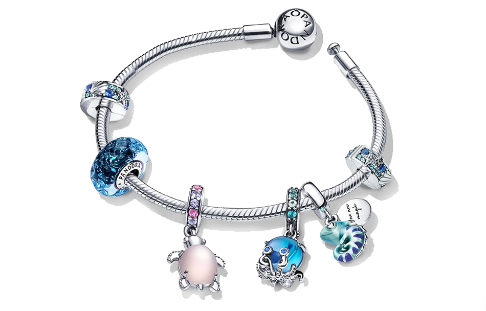 Order (W) Gelang Perak Wanita Pandora Ocean Series Celebration 925 - Perak. ZT2380-1