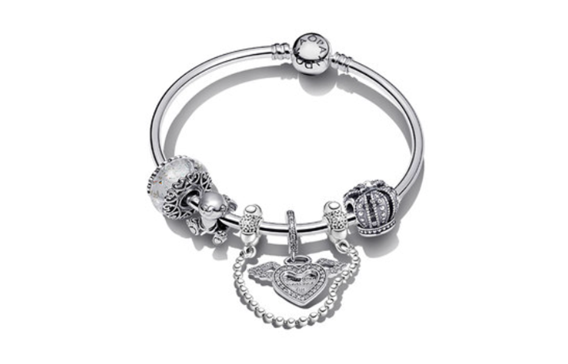 (Women) Pandora Rabbit Charm Angel 925 Silver Bracelet for Women. ZT1317
