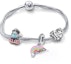 Order (W) Gelang Perak 925 Pandora Rainbow Biru untuk Wanita. ZT1246