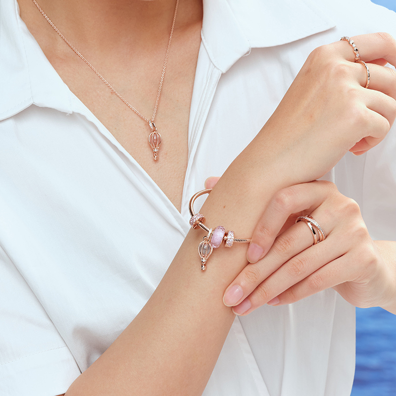 Shop (W) パンドラ ロマンティックバルーンセット 925 シルバー ブレスレット レディース用 ZT1360