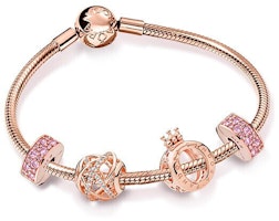 (Women) Pandora Rose Gold Galaxy Charm Bracelet for Women B801490 (Women) Pandora Rose Gold Galaxy Charm Bracelet for Women B801490