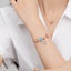 Lookbook (W) Conjunto de Pulsera Charm Pandora Rose Lake Blue para Mujeres Accesorios de Moda. ZT2130