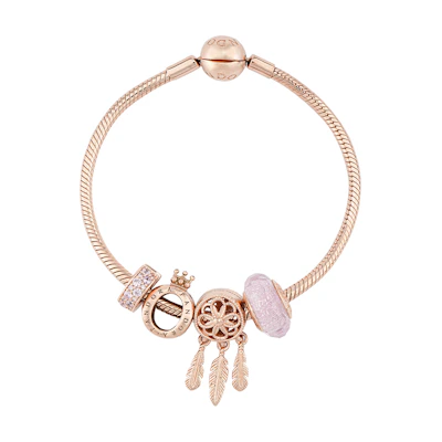 (Women) Pandora Rose Pink Dream Alloy Bracelet ZT0703