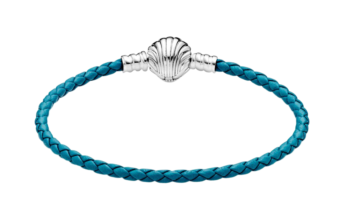 (Women) Pandora Shell Braided 925 Silver Bracelet for Women. 598951C01_SINGLE