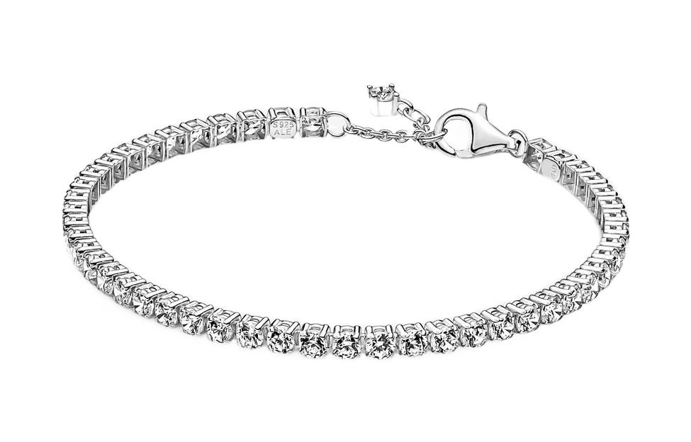 (Women) Pandora Shimmering Tennis Bracelet 925 Silver CZ Original Design for Women. 591469C01