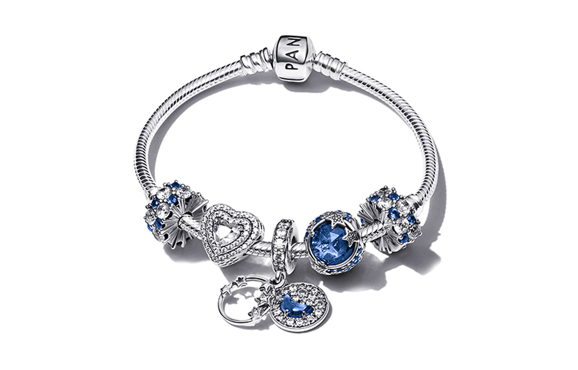 (Women) Pandora Shining Galaxy Set 925 Silver Beaded Necklace for Women - Silver. ZT1005