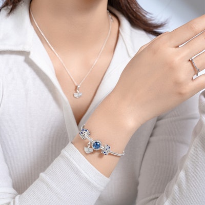 (W) パンドラ 銀杏リーフブレスレットセット 925スターリングシルバー レディース用 ZT2487 Lookbook (W) パンドラ 銀杏リーフブレスレットセット 925スターリングシルバー レディース用 ZT2487