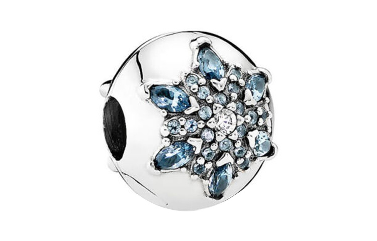 (Women) Pandora Snowflake Charm 925 Sterling Silver  Jewelry - Silver 791997NMB