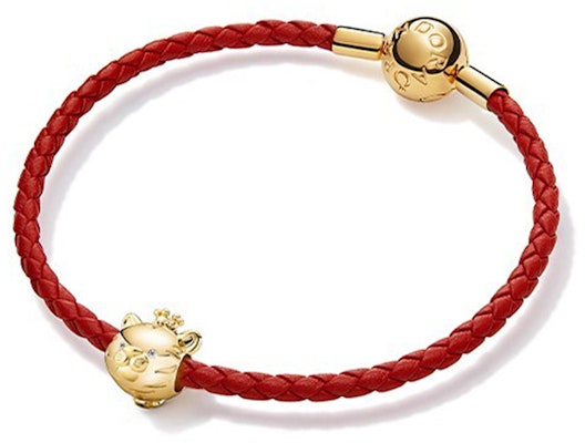 (W) 潘多拉兔年编织皮革手链女士款 zt2583 4