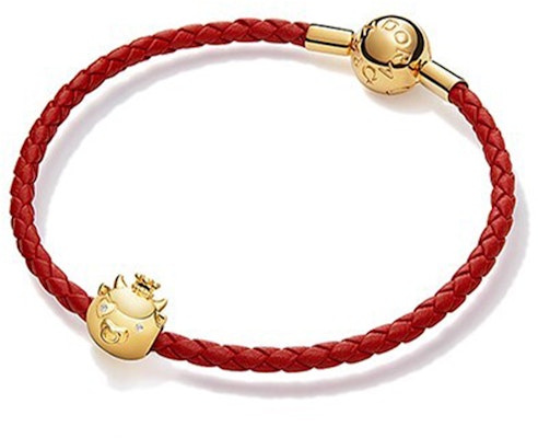 (W) 潘多拉兔年编织皮革手链女士款 zt2583 7