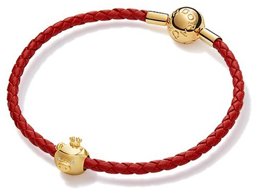 (W) 潘多拉兔年编织皮革手链女士款 zt2583 12