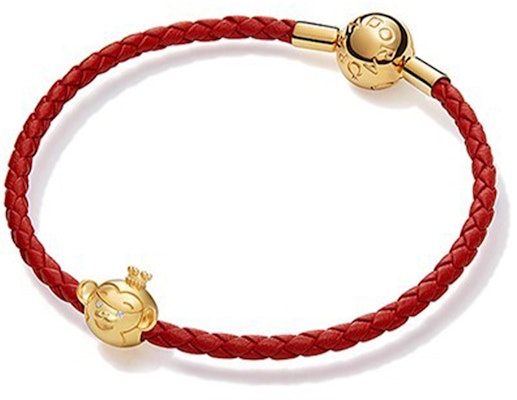 (W) 潘多拉兔年编织皮革手链女士款 zt2583 15