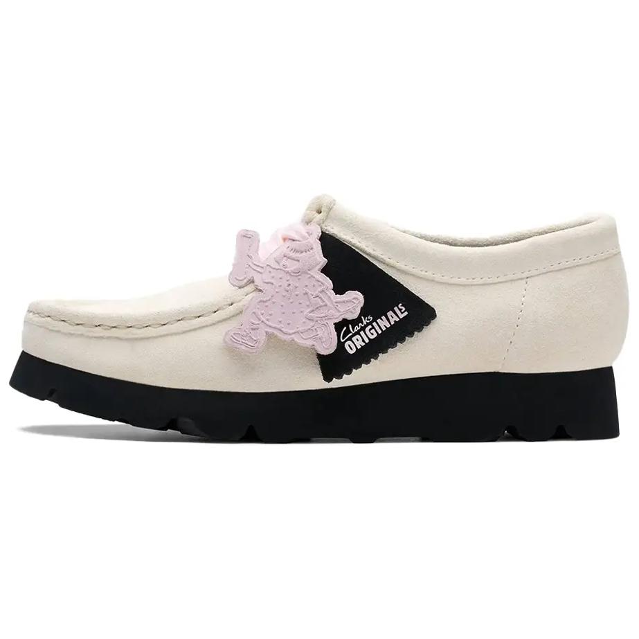(Women) PaperGirl x Clarks Wallabee 'White Black' 261-78046