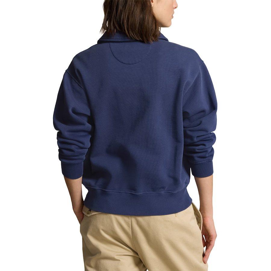 Lookbook (W) Sweatshirt Separuh Zip Wanita Polo Ralph Lauren Team USA Paris Olympics Biru. 200938517