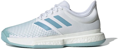 (Women) Parley x adidas SoleCourt Boost 'White Blue' G26301