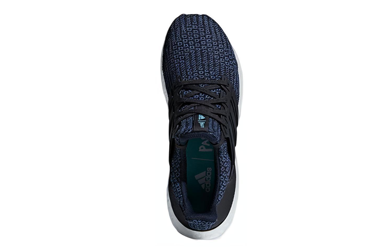 Shop adidas Ultraboost 4.0 Parley Tech Ink 減震防滑 低筒 跑步鞋 女款 藍黑