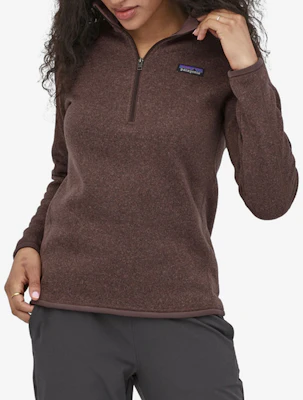 (Women) Patagonia Better Sweater Heathered Half-Zip Pullover Sweater. 25618 10