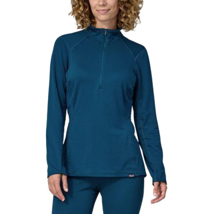 Cheap (W) Patagonia Camiseta Térmica Negra Ajustada de Manga Larga Base Capa. 43662