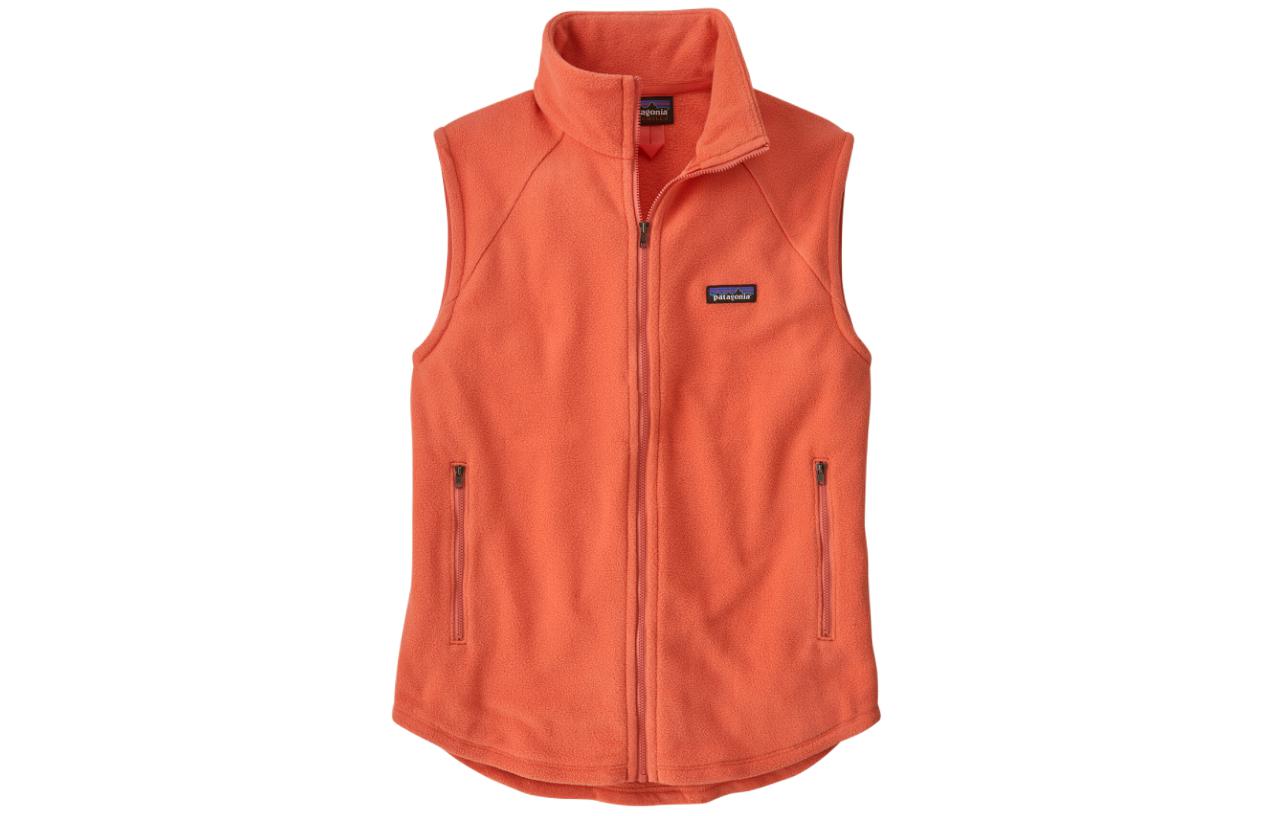 (Women) Patagonia  Classic Microdini Fleece Vest Sleeveless Zip-Up Jacket. 23175