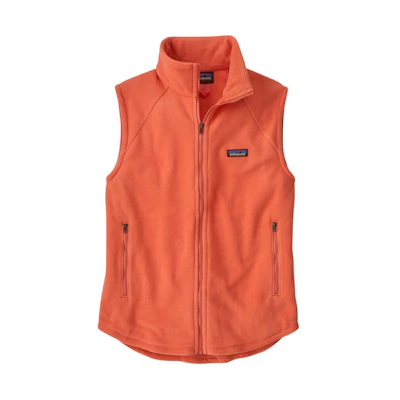 (Women) Patagonia Classic Microdini Fleece Vest Sleeveless Zip-Up Jacket. 23175