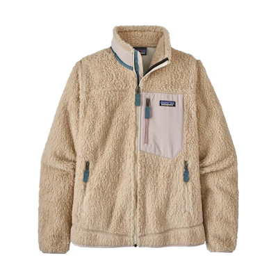 (Women) Patagonia Classic Retro-X Fleece Jacket - Colorblock Stand Collar Warm Coat 23074