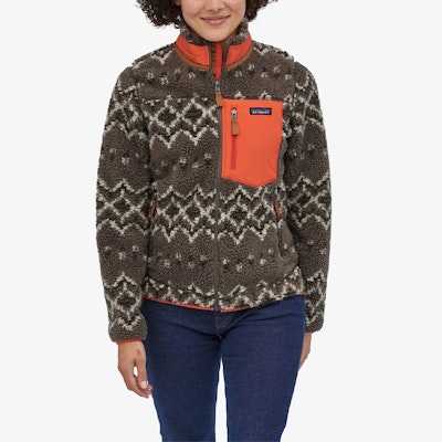(W) Chaqueta Polar Patagonia Classic Retro-X - Abrigo Cálido con Cuello Alto Colorblock 23074 2