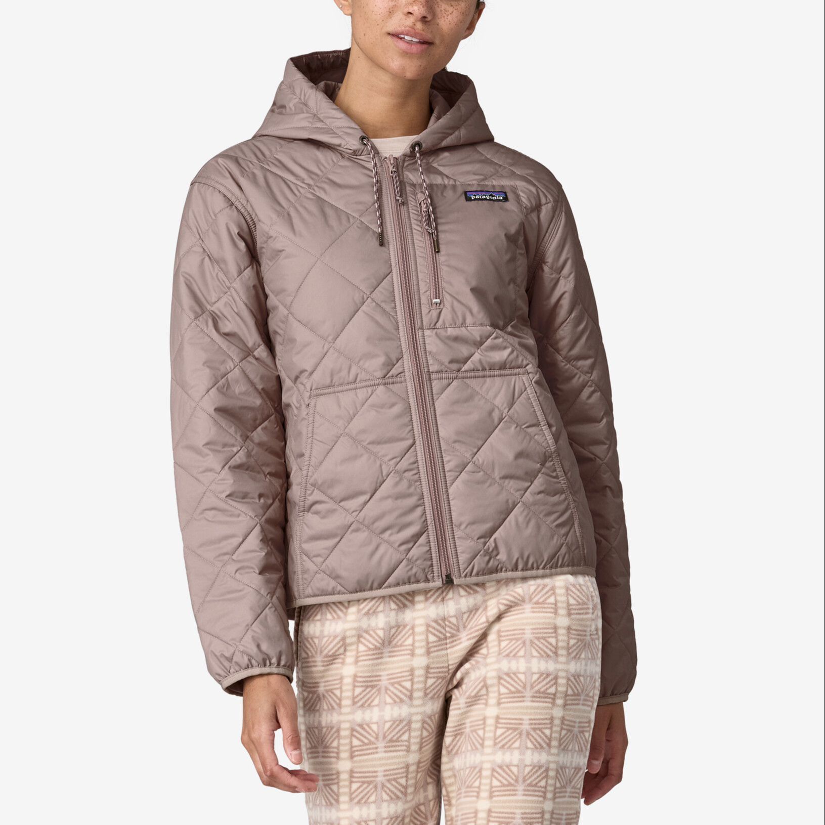 (Women) Patagonia  Diamond Quilted Zip Cotton Bomber Jacket 20695 圖 11