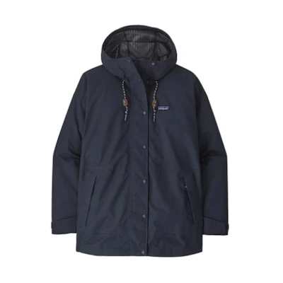 (Women) Patagonia Outdoor Everyday Rain Jacket with Logo and Drawstring Hood. 20405