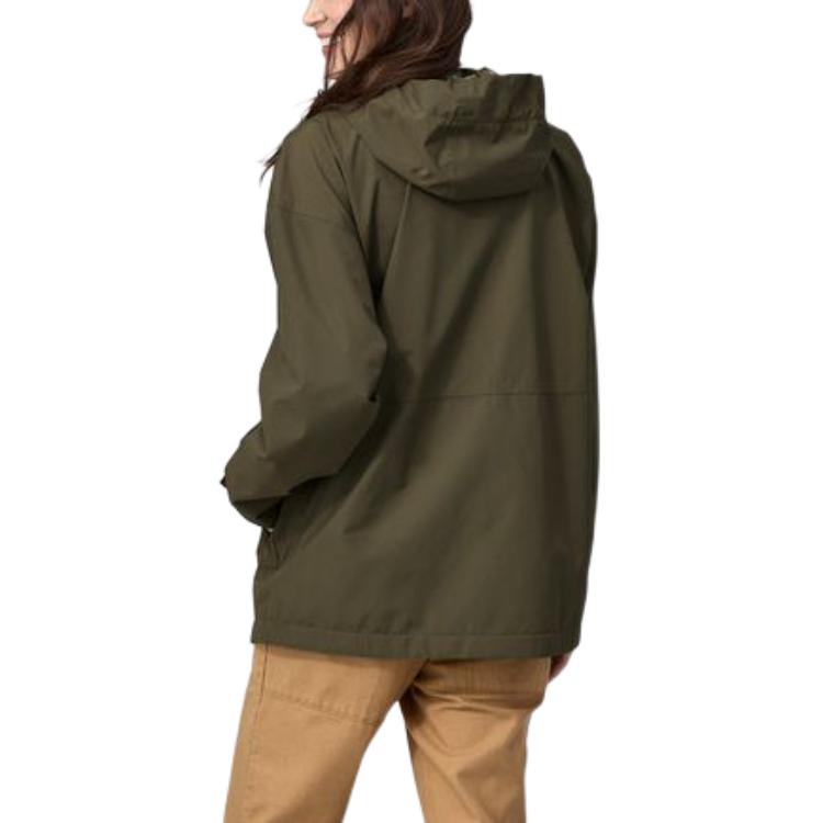 Shop (W) Patagonia Chaqueta Impermeable con Logo y Capucha Ajustable para Uso Diario. 20405