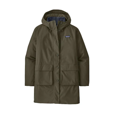 (Women) Patagonia Pine Bank 3-in-1 Parka Solid Color Hooded Long Coat. 21025
