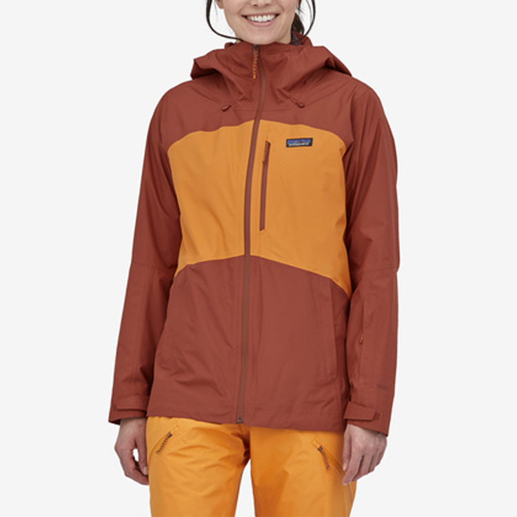 Details for (W) 巴塔哥尼亞防水防風拼色徽標設計Powder Town外套 31635