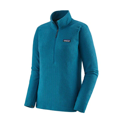 (Women) Patagonia R1 Air Zip-Neck Fleece Pullover - Stretchy, Breathable, Quick-dry. 40250