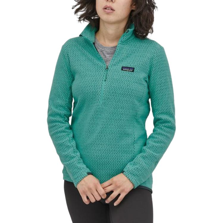 (Women) Patagonia  R1 Air Zip-Neck Fleece Pullover - Stretchy, Breathable, Quick-dry. 40250 圖 3
