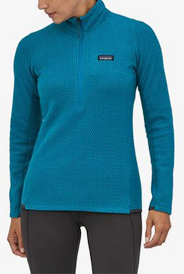 (W) Patagonia R1 Air Zip-Neck Fleece - Elástico, Transpirable, Secado Rápido. 40250 Sizing (W) Patagonia R1 Air Zip-Neck Fleece - Elástico, Transpirable, Secado Rápido. 40250