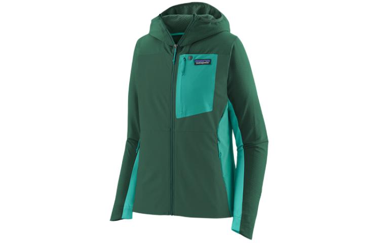 (Women) Patagonia  R1 Crossstrata Hoody Logo Fleece Jacket - Breathable & Stretchy. 85450 圖 12