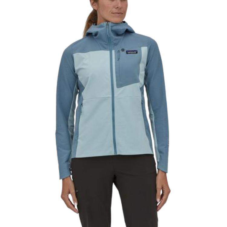 (Women) Patagonia  R1 Crossstrata Hoody Logo Fleece Jacket - Breathable & Stretchy. 85450 圖 15