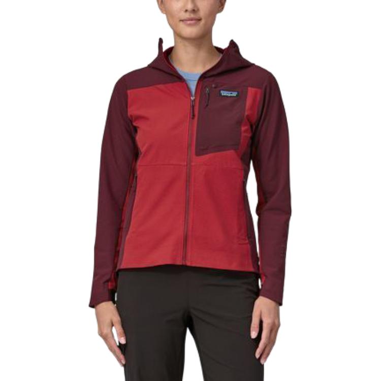 (Women) Patagonia  R1 Crossstrata Hoody Logo Fleece Jacket - Breathable & Stretchy. 85450 圖 8