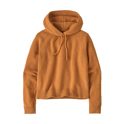 (Women) Patagonia Recycled Wool-Blend Hooded Pullover Sweater - Solid Knit Hoodie. 51095