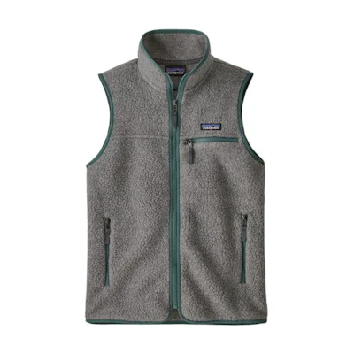 (Women) Patagonia Retro Pile Fleece Vest Classic Solid Color Warm Design. 22826