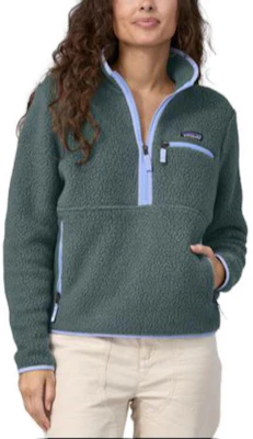 (W) 巴塔哥尼亞 Retro Pile 單色半拉鍊羊毛外套 22835 8