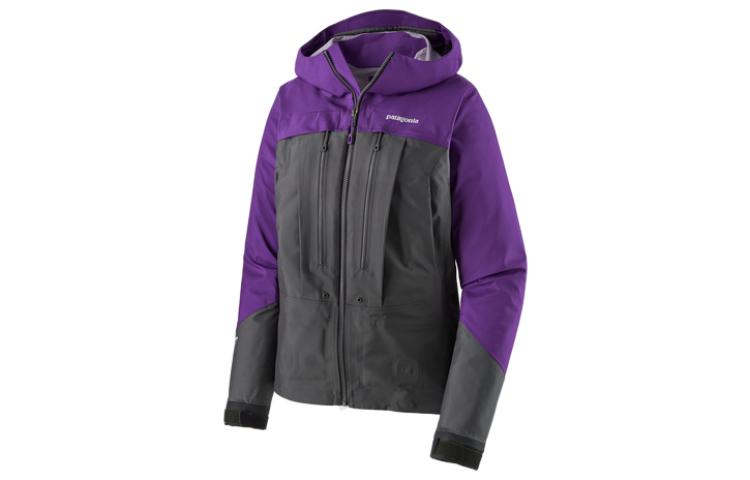 (Women) Patagonia  River Salt Jacket Purple - Outdoor Fly Fishing Colorblock Jacket. 81888