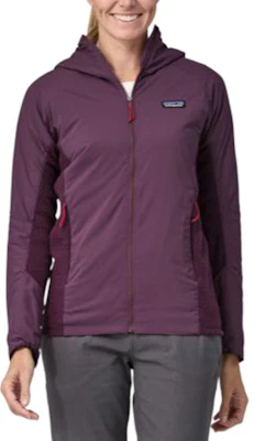 (W) Patagonia Jaket Zip-Up Logo Cetakan Warna Solid. 84426 6