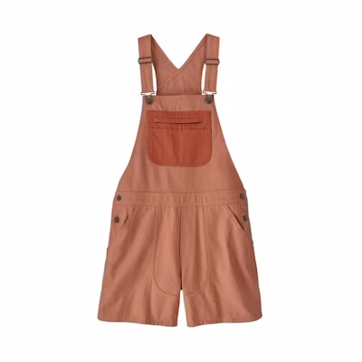 (Women) Patagonia Stand Up® Overalls 5" Solid Pocket Casual Straight Bib Pants. 75005