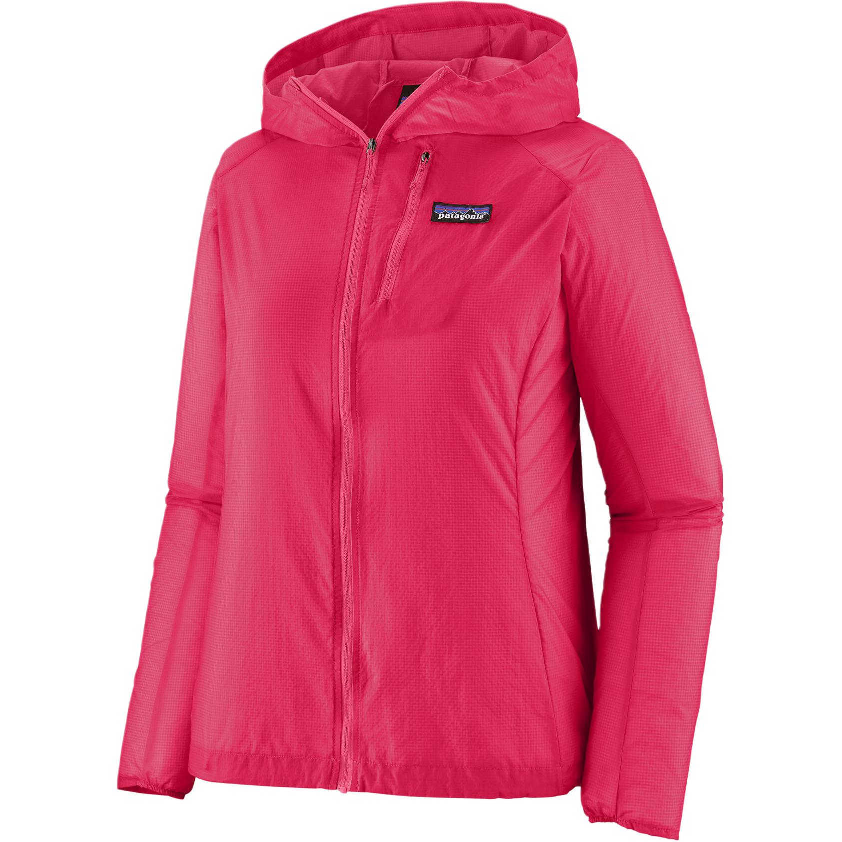 (Women) Patagonia Houdini Jacket Solid Color Breathable Lightweight Zip Hoodie 24147