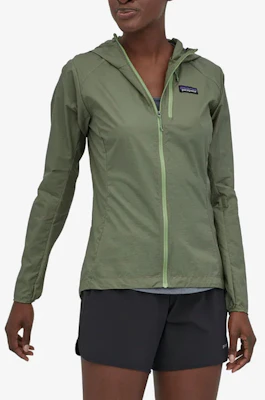 (Women) Patagonia Houdini Jacket Solid Color Breathable Lightweight Zip Hoodie 24147 4